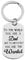 AMDXD Porte Clé, Anneau Porte Clé Acier Inoxydable Plaque Militaire Gravure to The World You are a Dad But to Our...C, Argent, 4 X 2.4CM