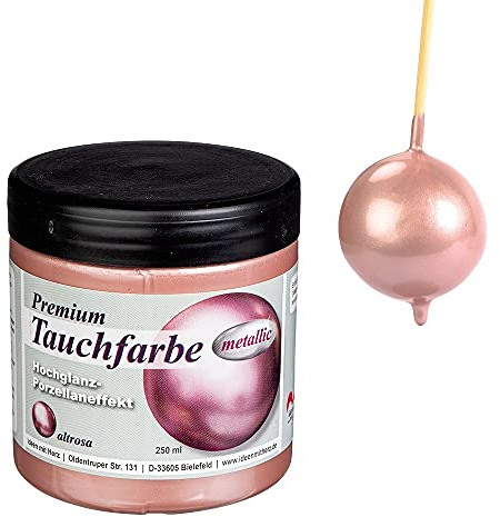 Ideen mit Herz Pintura metalizada con efecto metálico brillante | 250 ml (rosa palo)