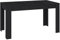 vidaXL Mesa de Comedor Salón Sala de Estar Muebles Mobiliario Soporte Exterior Cocina Duradera Estable de Madera Contrachapada Negro 140x74,5x76 cm