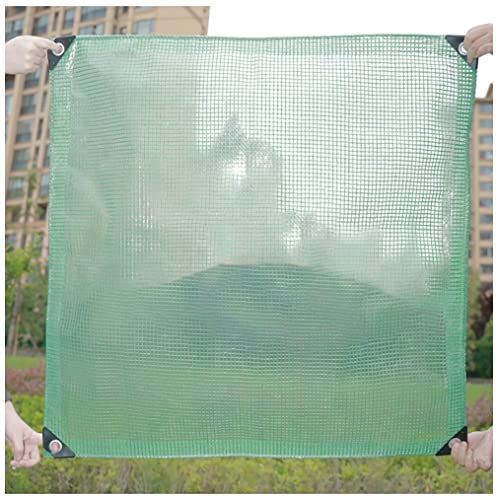 WAPKY Lona Transparente Impermeable Exterior,Reforzado con Ojales Alrededor Lona De Protección con Ojales para Muebles De Jardín Piscina Coche Lona De Protección (Color : Green, Size : 3x3m)