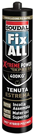 Soudal Fix All X-Treme Power Express - Epoxidharz Klebstoff - Flüssig - White, Black - Bau- und Metallindustrie, Innen- Außenanwendungen, DIY-Projekte
