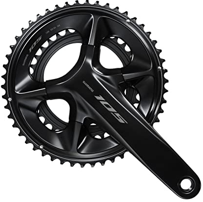 SHIMANO Kettenblätter und Kurbeln mit 12 Gängen Schwarz für Fahrräder Unisex, Mehrfarbig, Einheitsgröße