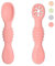 VegMai® PreCucharas Para Bebes. Cucharas BLW De Aprendizaje, Etapa 1 + Etapa 2. Recomendada Por Nutricionistas Y Expertos Baby Led Weaning. Cubiertos De Silicona Antibacteriana Y Ergonómicos.(ROSA)