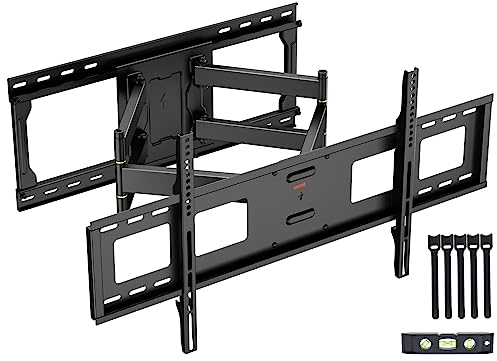 Supporto a Parete per TV Universale, Staffa Parete per TV a Lunga Portata da 635mm, Supporto TVs Inclinabile e Girevole con Doppio Braccio per Televisore da 42-90 Pollici fino a 60kg, VESA 800x400mm