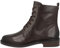CAPRICE Damen Stiefeletten zum Schnüren aus Leder mit Reißverschluss, Braun (Dk Brown Nappa), 38.5 EU