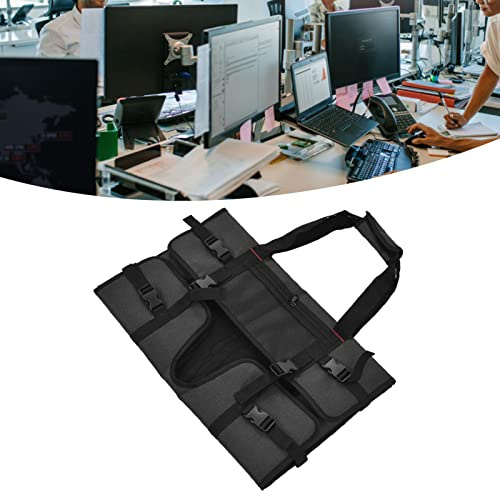 Monitor Tasche 24 Zoll, Computer Monitor Tragetasche, Monitortasche Transport mit Stabile Tragegriffe, 70x55 cm, Tragbare Schutzhülle für Computermonitore, für 24-Zoll-LCD-Bildschirme und Mehr