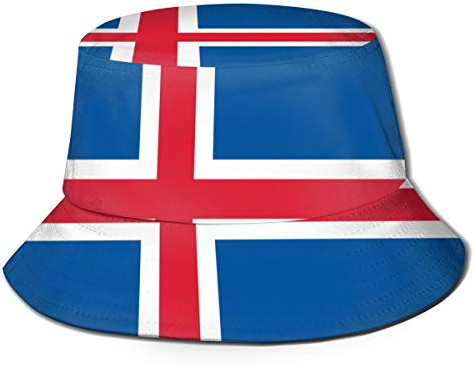 NLWQEKV Flagge von Island Hut Fischerhut Fischerhut Sommermütze