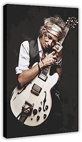 GUyfam Rock-Gitarrist Keith Richards Poster (2) Leinwand Poster Schlafzimmer Dekor Sport Landschaft Büro Zimmer Dekor Geschenk 40 x 60 cm