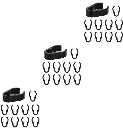 ibasenice 3sets Mic Cable Clamp Strong Plastic Holder Clip for Studio Classroom Concert Hall 10pcs*3