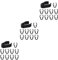 ibasenice 3sets Mic Cable Clamp Strong Plastic Holder Clip for Studio Classroom Concert Hall 10pcs*3