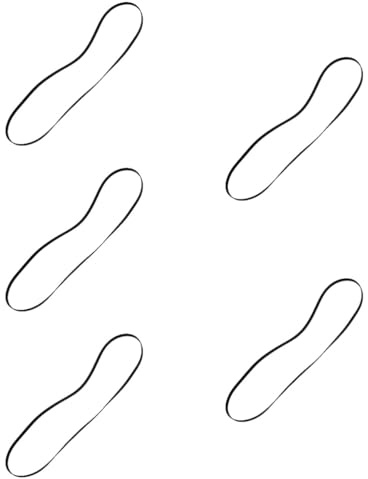 OSALADI 5stücke Rubber Phonograph Belt Für Plattenspieler Flexible Antriebsriemen Geeignet Für Schallplattenspieler Und Grammophone Verbessert Die Klangqualität Und Vibrationen