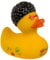 MIJOMA Quietsche-Ente Badeente | Niedliche Schwimmenten für Kinder & Erwachsene | Hochwertiges, langlebiges Material | ca. 10 cm (Disco)