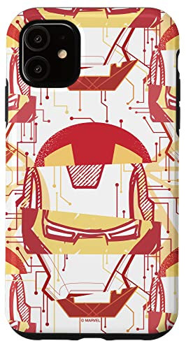 Marvel Iron Man Tony Stark Spliced Helmet Case for iPhone 11
