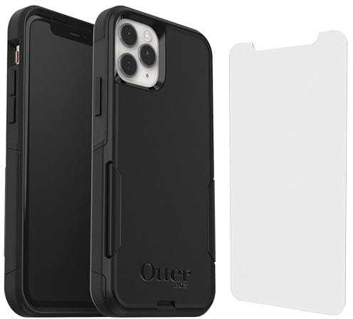 OtterBox Commuter Series 27-53228-20-ZG Schutzhülle für iPhone 11 Pro mit Displayschutzfolie, Schwarz