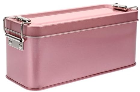 minkissy Retro Tin Storage Box Lid for Biscuits Candy and Sweets and Practical Design for Home Organization and Gifting