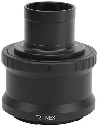 1.25in T Mount Telescope Adapter, Aluminum Alloy, Lightweight, Easy to Install, with M42x0.75 for E Mount Mirrorless Camera. Suitable for E Mount Mirrorless Camera