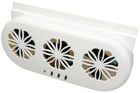 OUNONA Ventilateur de ventilation de voiture bouche d'aération de lunette arrière coussin de refroidissement de siège de voiture climatiseur solaire refroidisseur de voiture abdos blanche