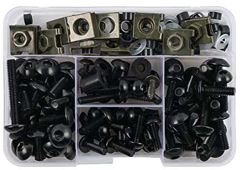 JSDHFQ 177 STÜCKE CNC Schrauben Motorrad Legierung Verkleidungsschraube Schraube Mutter Kit M6 M5 Für S&uzuki GSXR 600 750 1000 K1-K8 Dekoration