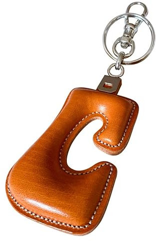 A AINALEM Schlüsselanhänger aus echtem Leder mit Initialen, handgefertigt, personalisierter Schlüsselanhänger für Damen und Herren, Schlüssel-Organizer für Haus, Auto und Motorrad, spanische