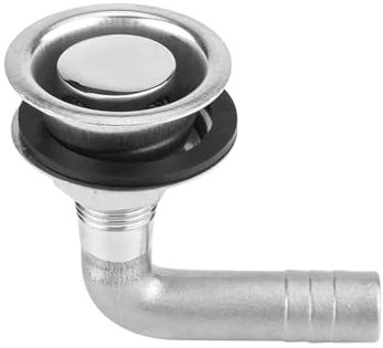 TopHomer Boat Fuel Vent, Curved Stainless Steel Marine Boat Fuel Gas Tank Vent with Mounting Gasket, Ships Yachts Hardware Fitting