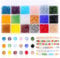 AWARDSEN 1800 Pcs Glass Beads 4mm AB Color Small Crystal Beads for Bracelet Making 18 Colors Bicone Acrylic Bead for Crafting DIY Necklace Earring Jewellery