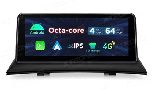 XTRONS QDB10X3UNL Radio GPS para BMW X3 E83 Android 14 WiFi 4G Carplay coche 10,25