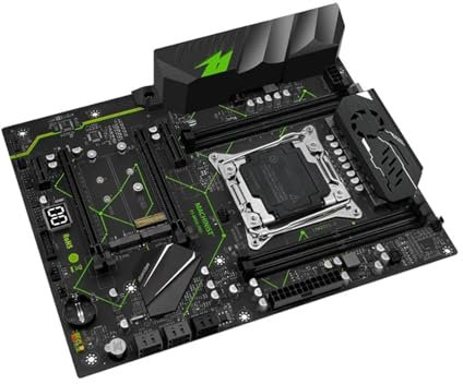 QWEOWW Scheda Madre del Computer Fit for Machinist MR9A PRO X99 con CPU Xeon E5 2640 V3 e Memoria RAM DDR4 da 16 GB, Quattro canali ATX(Motherboard+CPU)