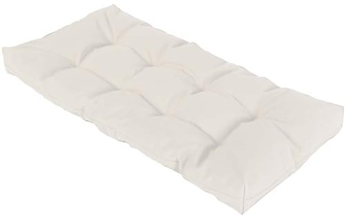 JORTUIO Bankauflage Sitzkissen Gartenkissen Bankkissen 90x50/100x50/110x50/120x50cm, Dicke Von 8-10cm,Sitzauflagen Loungekissen Sitzpolster Auflage Für Bänke/Gartenbank(Weiß,100x40cm)