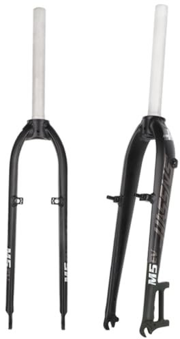 Mountainbike Starrgabel 26 27.5 Fahrradgabel Scheibenbremse V-Bremse MTB-Gabel Leichtgewicht Rigid Gabel Aluminium-Legierung Vorderradgabel 1-1/8 Gerades Rohr Harte Gabel QR 9x100mm(White,27.5'')