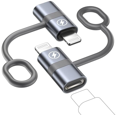 USB C to Lightning Adapter, 2Pack USB C Female to Lightning Male Adapter USb C to iPhone adApter for iPhone 14/14Plus/13 Pro Max/12Mini/11/iPad, Type C to lightning adapter Not for Headphone/Audio/OTG