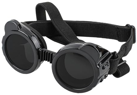 Hundebrille – flexibler Anti-Beschlag-Rahmen aus Polycarbonat, UV-Schutz, Anti-Beschlag, kratzfestes Objektiv mit weicher Polsterung | sonnenfeste Eyewear
