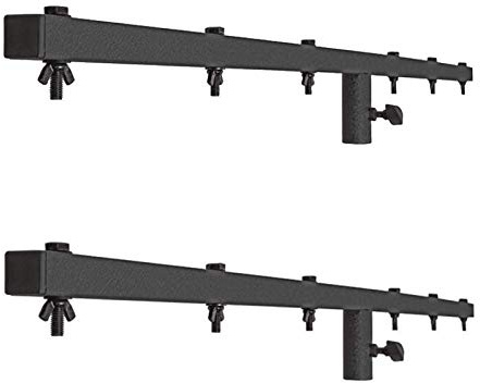 2 x Pulse Heavy Duty 1.5m Lighting Stand T Bar