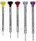 Bergeon 30081-P05 Lot de 5 ergonomique d'horloger Tournevis - KY30081-P05