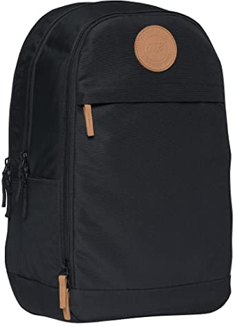 Beckmann, Rucksack Urban Black, für Schule Uni Arbeit Freizeit, mit extra Laptopraum, 30L, Black