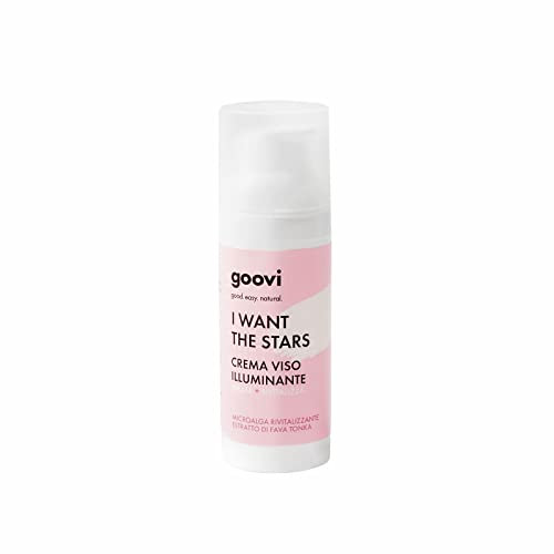 Goovi Crema Viso Illuminante Idrata + Rivitalizza, 50 ml