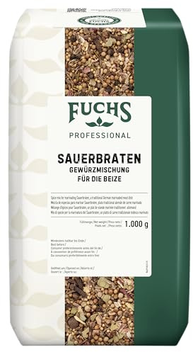 Fuchs Professional - Sauerbraten Gewürzmischung | 1 kg im großen Beutel | Für die Zubereitung von würziger Sauerbratensauce | Für Großverbraucher und Gastronomie