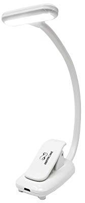 Infitronic 9 LEDs Wiederaufladbare Notenpultleuchte Notenpultlampe Klavierlampe Leselampe Buchlampe Dimmbar 3 Farbmodi (weiß)