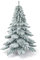 COSTWAY 180/225cm Künstlicher Weihnachtsbaum mit Schnee, Tannenbaum mit Metallständer, Christbaum PVC Spitzen, Kunstbaum Weihnachten Klappsystem ideal für Zuhause und Büro (180cm)