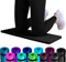 Set: 2 x REFIT FITNESS NBR Fitness Yoga Pads 25 x 61 x 1,5 cm Schwarz + Bänder Sport Kniekissen Fitnessmatte klein Kniepad Bodenkissen rutschfest Yoga Kniematte Sportmatte Knie Matte Kissen Yogamatte