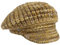 McBURN Lasenia Strick Ballonmütze Strickmütze Damenmütze Schirmmütze Damen - Made in Italy mit Schirm, Schirm Herbst-Winter - One Size gelb