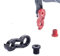Extra lange MTB Rennrad Schaltauge Verlängerung mit M10 Schraube für 34-52T Kassetten-Kit (rot)