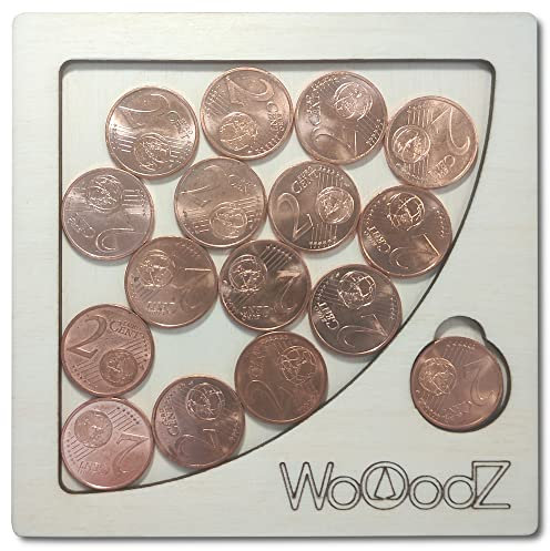 Wooodz Casse Tête en Bois 16 pièces de 2 centimes Possible Impossible