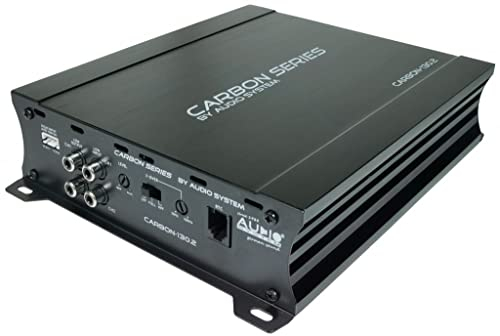 AUDIO SYSTEM Carbon-130.2 - Amplificatore analogico a 2 canali classe A/B ad alte prestazioni, 260 Watt RMS