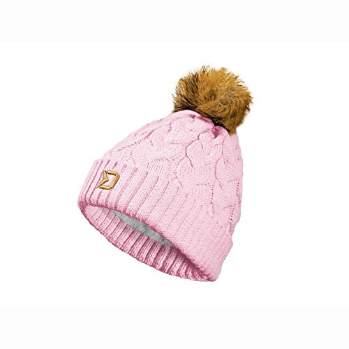 Wurmbaden Pudelmütze Winter Mützen mit Bommel Pink Queen