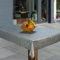 laro Wachstuch-Tischdecke Abwaschbar Garten-Tischdecke Wachstischdecke PVC Plastik-Tischdecken Eckig Meterware Wasserabweisend Abwischbar GAE, Muster:Geprägt Relief Ornament Grau, Größe:140x300