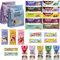 foodloose Kennenlernpaket | Vegane Süßigkeitenbox mit 21 verschiedenen Bio-Snacks | Leckerer Mix aus Nussriegeln, Fruchtgummis, Nut Butter Bites, White Delights, Apfelchips und Creme-Riegeln