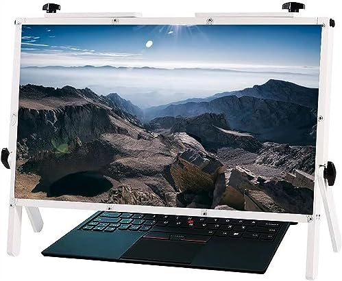 MOOWI Lupe mit Halterung Computer-Bildschirmlupe, Laptop-Bildschirmlupe, 22, Faltbare Bildschirmlupe, Schutz for Laptop, ultraklar