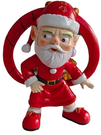 Solar Garden Gnome Camera White Bearded Old Man Resin Crafts Ornament Home Garden Desktop Christmas Decorations Collectible Statues Christmas Collectible Figurines Xmas Outdoor Statues (E, One Size)