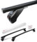 MODULA Portapacchi in Acciaio compatibile Con Toyota Avensis 3 Serie (T27) 2009-2018, Con tetto Standard, lunghezza 124cm, portata massima 50 kg, Nero