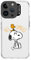 case&me Peanuts Schutzhülle für iPhone 15 Pro, Schutzhülle für iPhone Snoopy, Kameraschutz, geschützte Tasten, transparent
